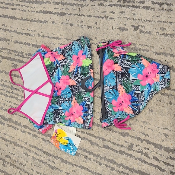 NWT West Coast 2pc girl bikini swimsuit - Picture 2 of 8